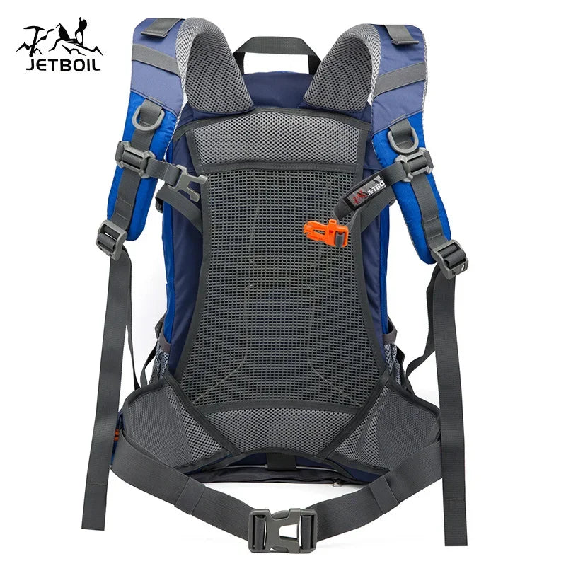 40L Splicing Style Backpack 450D Nylon Travel Bag Men Outdoor Backbag Multifunctional Hiking Mountaineering Backpack