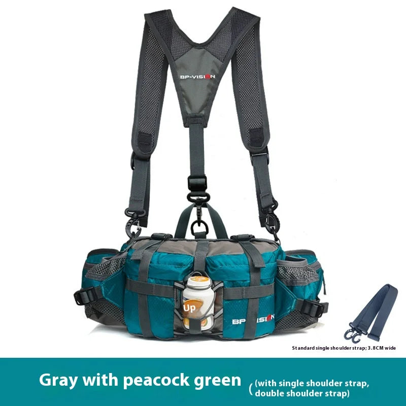 Hiking Waist Bag Outdoor Cycling Waterproof Backpack Reflective Strip Sports Fanny Pack Camping Nylon Hunting Accessor