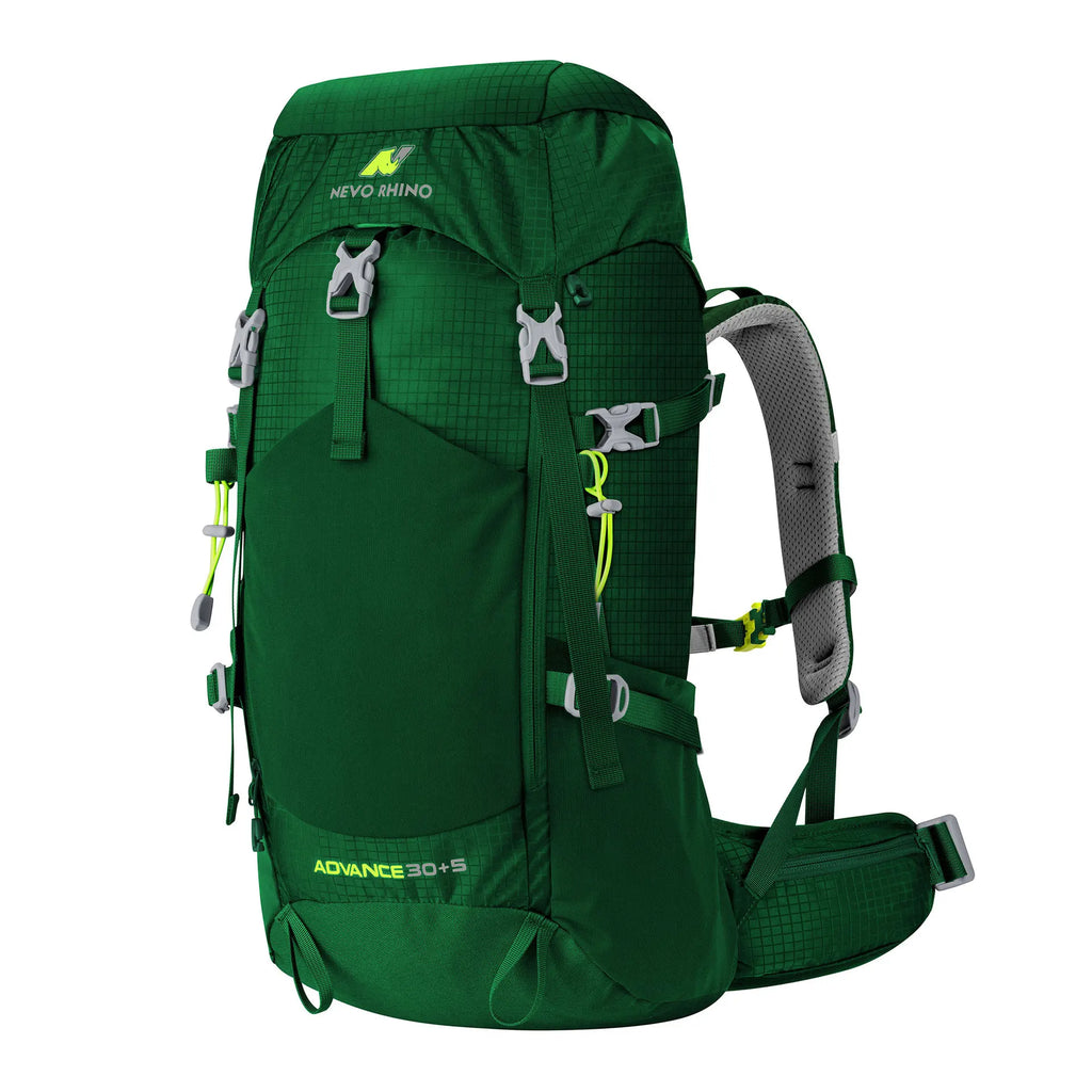 NEVO RHINO mountaineering bag large capacity 30L+5L nylon outdoor backpack travel bag can hold mountaineering poles