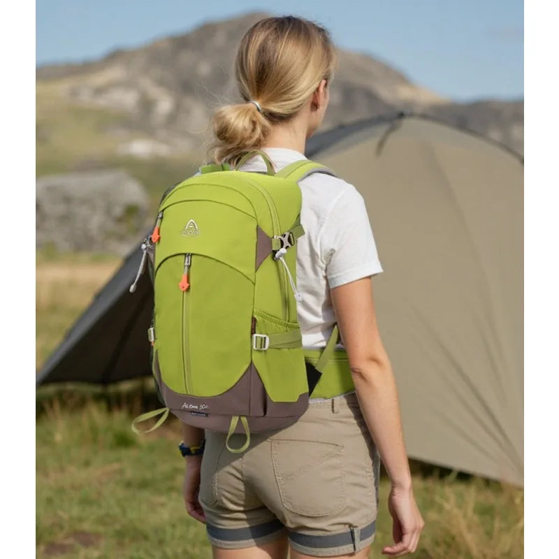 30L Backpack Water-Resistant Hiking Camping Backpack for Men Women Trekking Climbing Daypack Outdoor Travel Mountaineering Gear