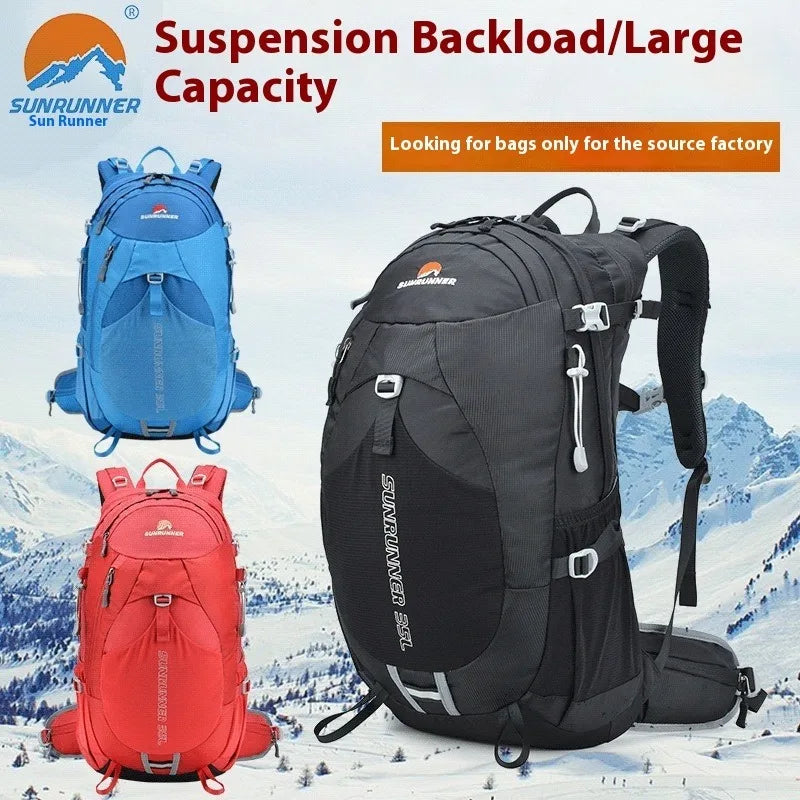 35L Hiking Backpack Travel Backpacks for Men Women,Water Resistant Lightweight Camping Daypack for Outdoor Sports