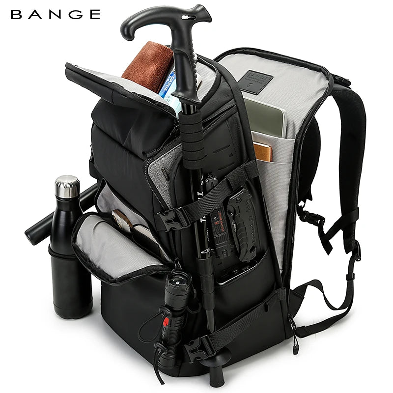 BANGE New Premium Large Capacity Daily 17inch Waterproof Outdoor Hiking Men Laptop Backpack