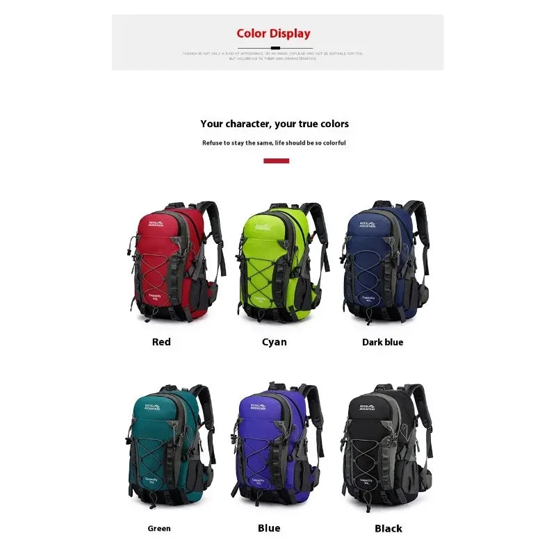 Large 40L Outdoor Men Hiking Backpack Multifunction Waterproof Camping Rucksacks Gym Travel Trekking Bag Women Sport Bags