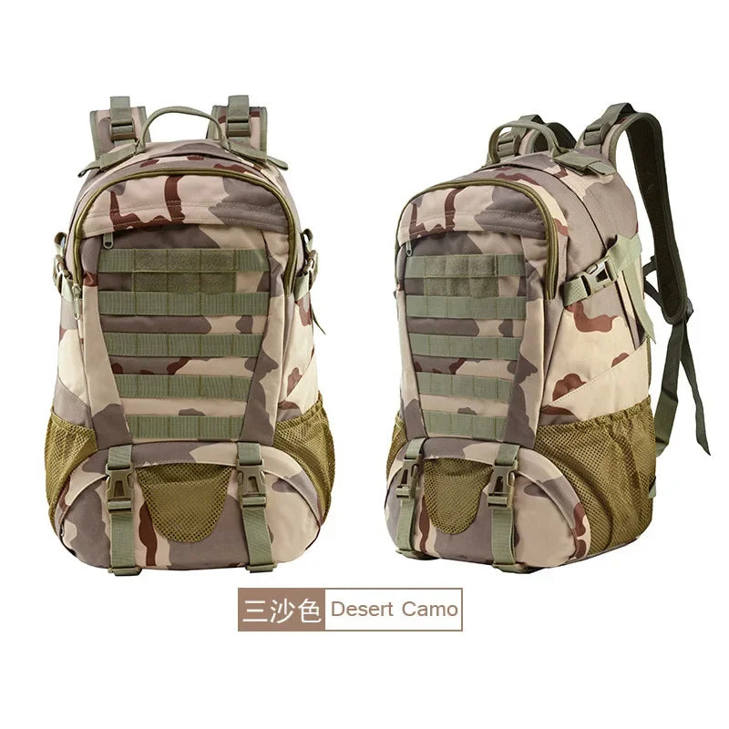 35L Military Tactical Backpack Army Bag MOLLE Trekking Backpack GYM Women Men EDC Outdoor Hiking Rucksack Witch Bottle Holder