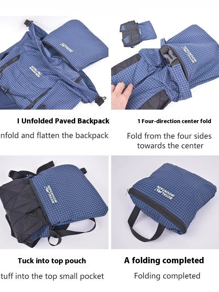 New outdoor lightweight rolls foldable storage 25L Dalima cut-proof hiking and leisure backpack