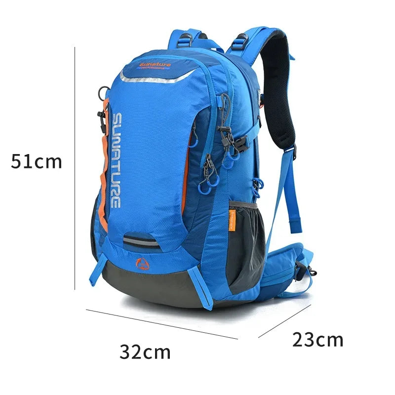 Travel Hiking Backpack 40L Trekking Bag Men Women Durable Outdoor Sports Daypack for Climbing Mountaineering Fishing Bicycle