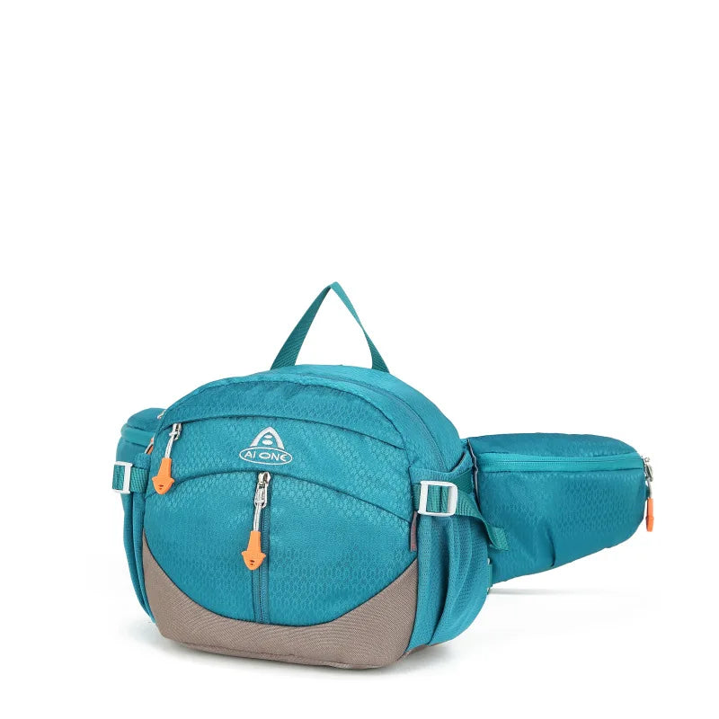 Small Travel Backpack Nylon Waist Pack - Adjustable Outdoor Fanny Pack for Hiking Camping, Water-Resistant Lightweight Belt Bag