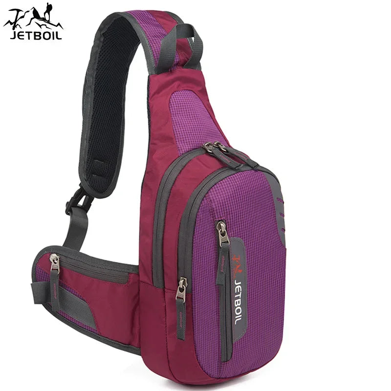Outdoor Sports Chest Bag Unisex Waterproof Single Shoulder Backpack Cycling Hiking Fitness Multi-Functional Crossbody Pack
