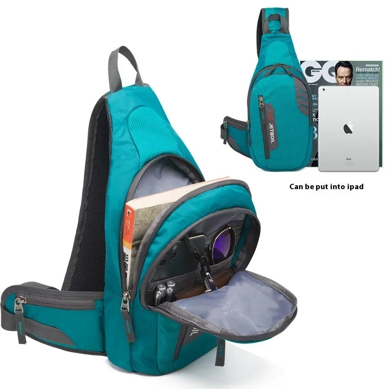 Outdoor Sports Chest Bag Unisex Waterproof Single Shoulder Backpack Cycling Hiking Fitness Multi-Functional Crossbody Pack
