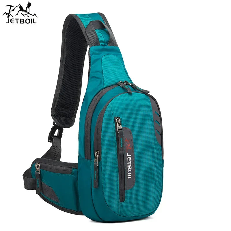Outdoor Sports Chest Bag Unisex Waterproof Single Shoulder Backpack Cycling Hiking Fitness Multi-Functional Crossbody Pack