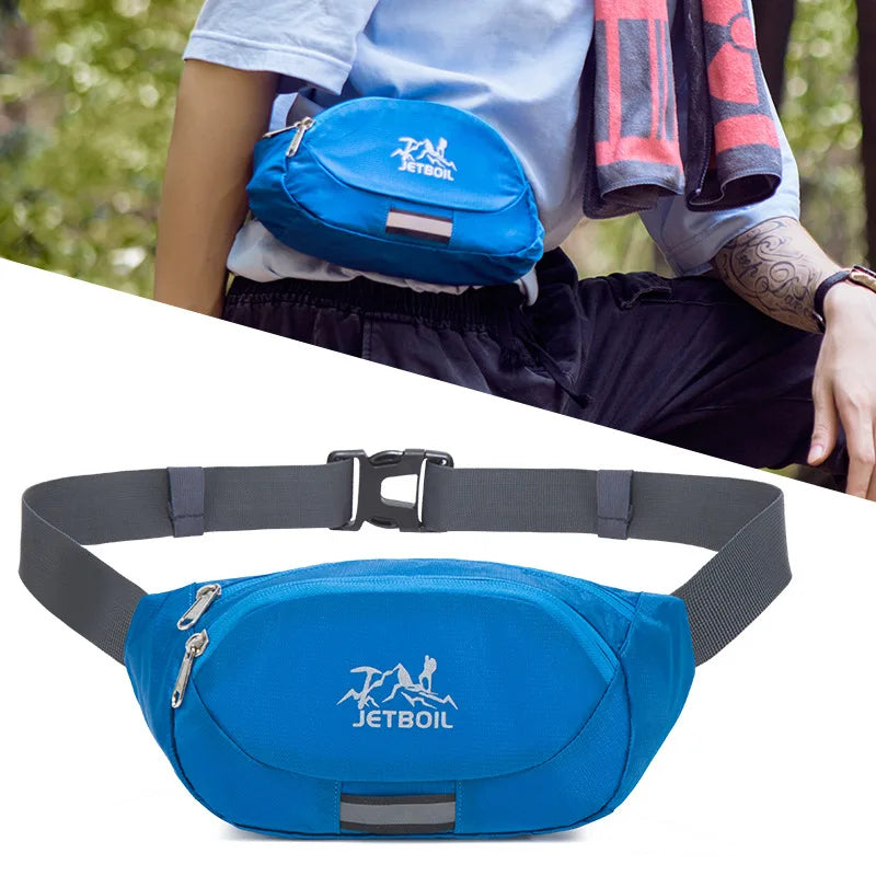 New Large Capaci Waist Bag Unisex Outdoor Sports Crossbody Chest Bag Mobile Phone Wallet for Men Women And Students