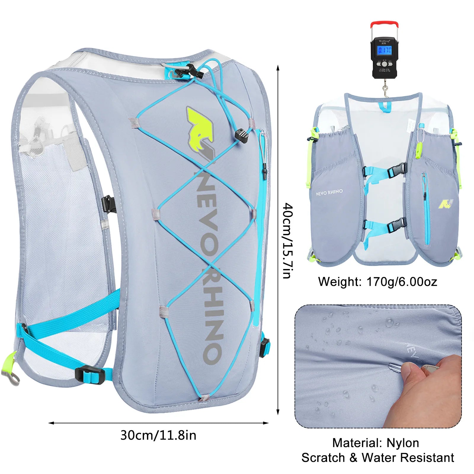 Nevo Rhino Marathon Outdoor Cross Country Running Professional Backpack Men's and Women's Lightweight Running Bags