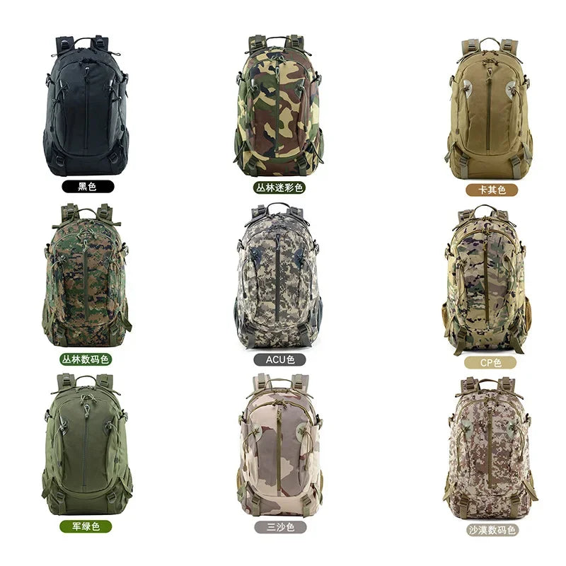 Men's New Large Capacity Backpacks Outdoor Sports Oxford Cloth Waterproof Bag Camouflage Tactical Backpack
