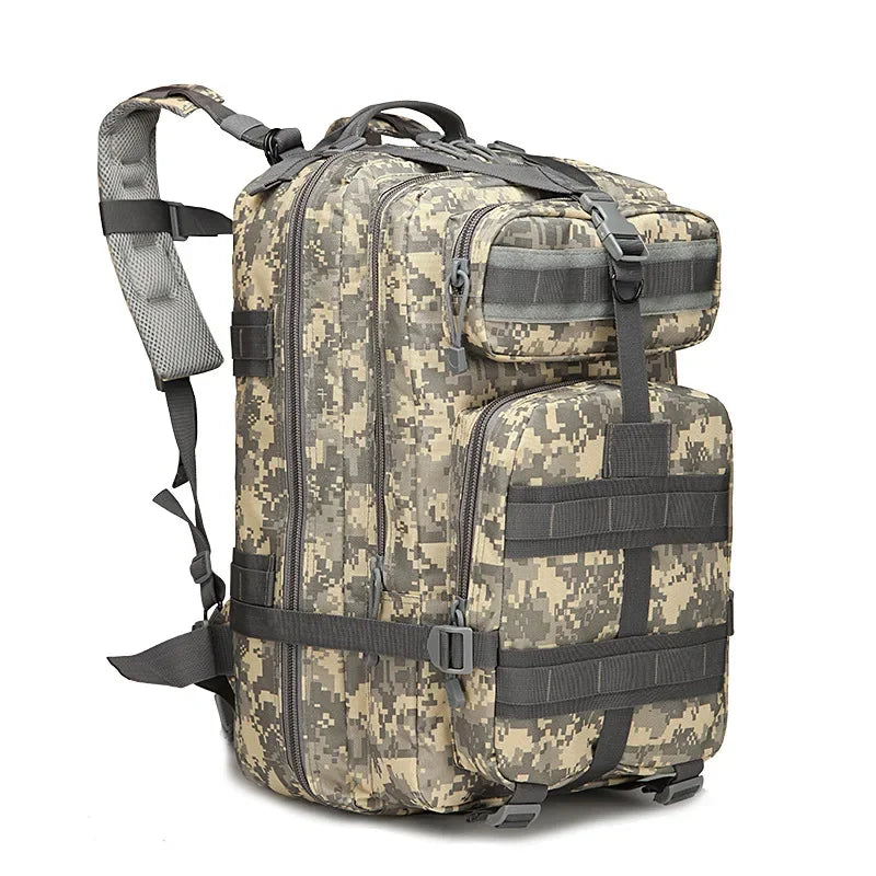 40L Classic Tactical Backpack Travel Sports Camouflage Bag Outdoor Climbing Hunting Backpack Fishing Hiking Nylon 3P Pack Bag