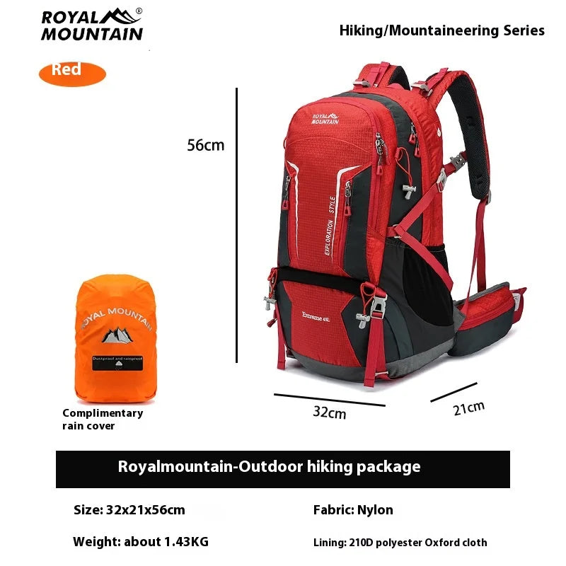 45L Outdoor Climbing Backpack Suspension Large Capacity Camping Travel Multi-functional Waterproof Lightweight Shoulder Backpack
