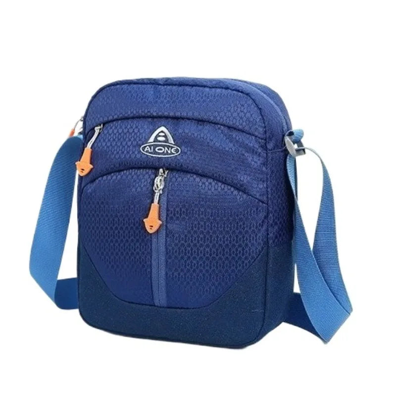 Water-Resistant Nylon Outdoor Hiking Bag 2L Unisex Crossbody Bag for Travel And Camping Multi-Functional Single Shoulder Bag