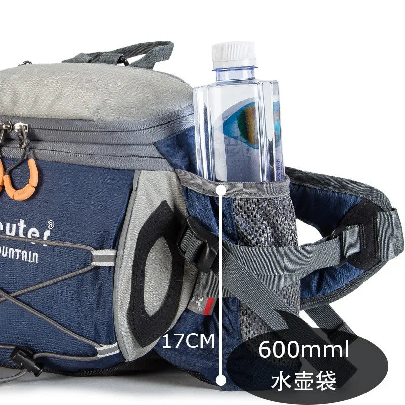 Outdoor Sports Waist Bag Cycling Camping Climbing Men's Backpack Hiking Shoulder Running Water Bottle Bicycle Fanny Pack Fishing