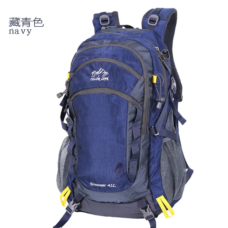 Outdoor Sports Short Distance Trip Backpack Mountaineering Duffel Bag Camping Travel Knapsack Climbing Hiking Hydration Rucksack