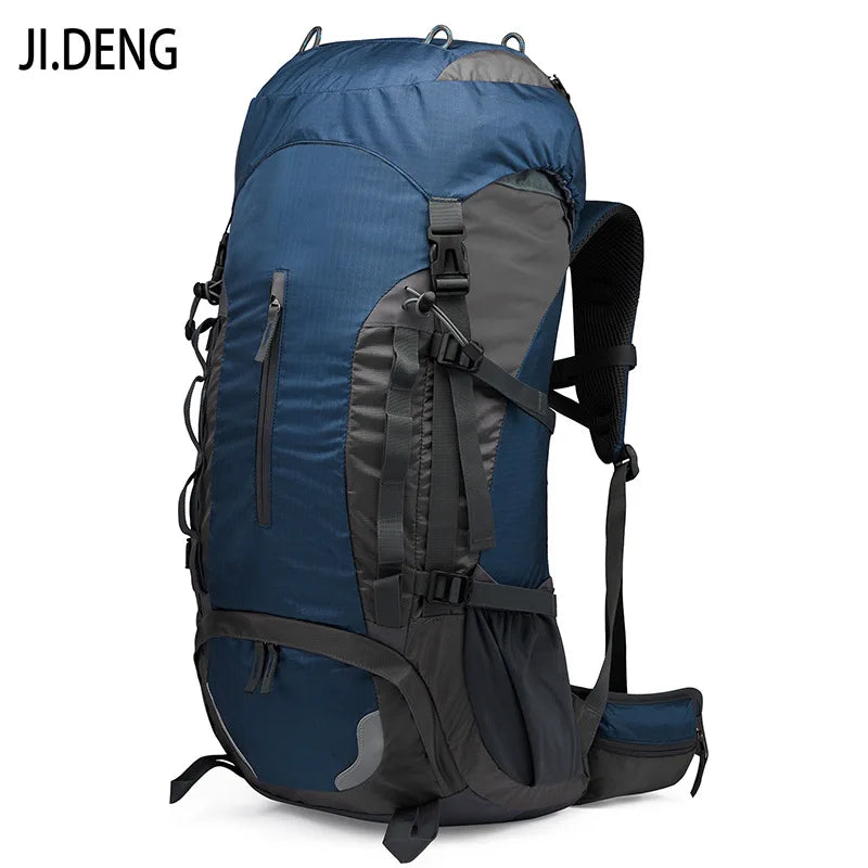 55L high capacity mountaineering bag hiking camping long distance travel outdoor backpack men's and women's sports