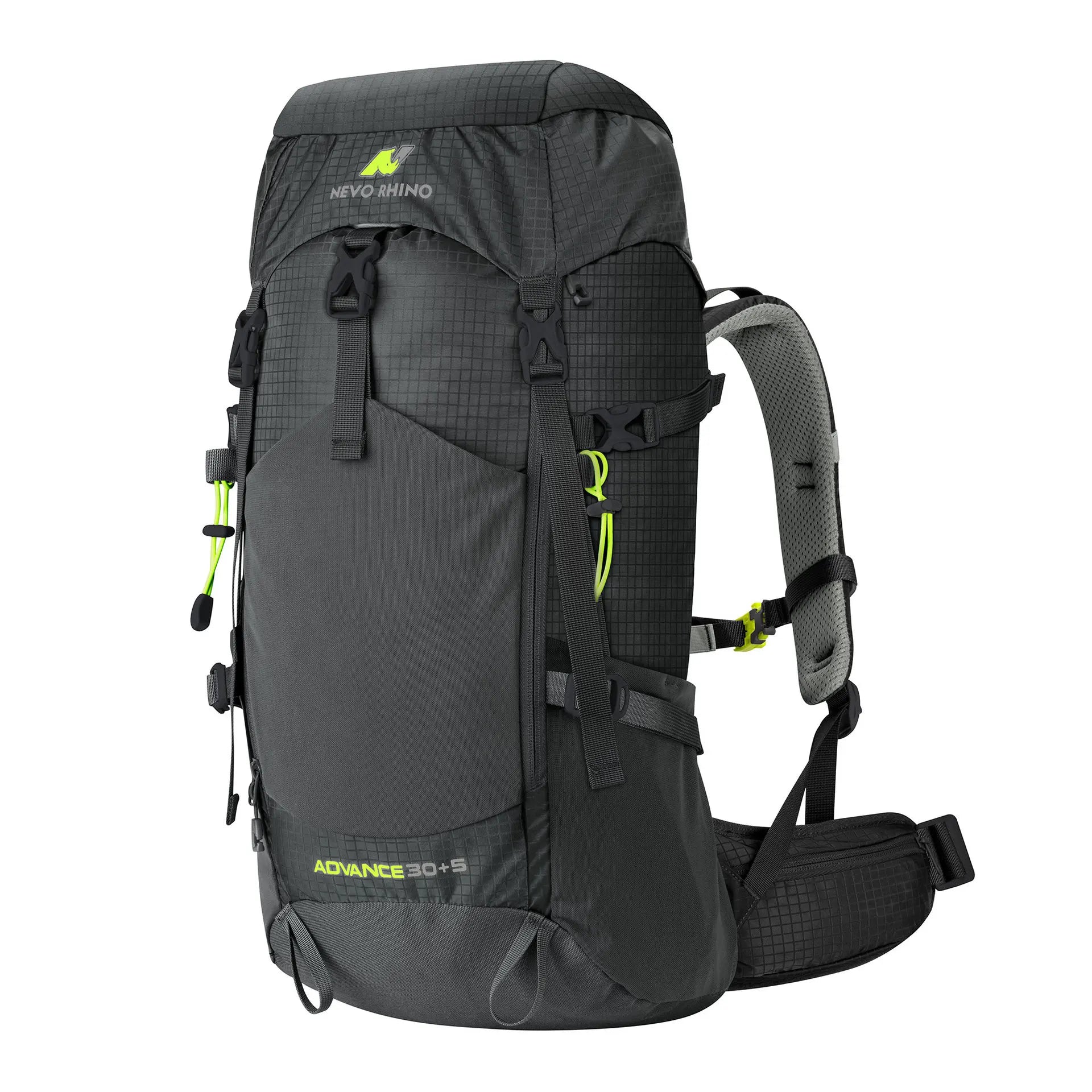 NEVO RHINO mountaineering bag large capacity 30L+5L nylon outdoor backpack travel bag can hold mountaineering poles