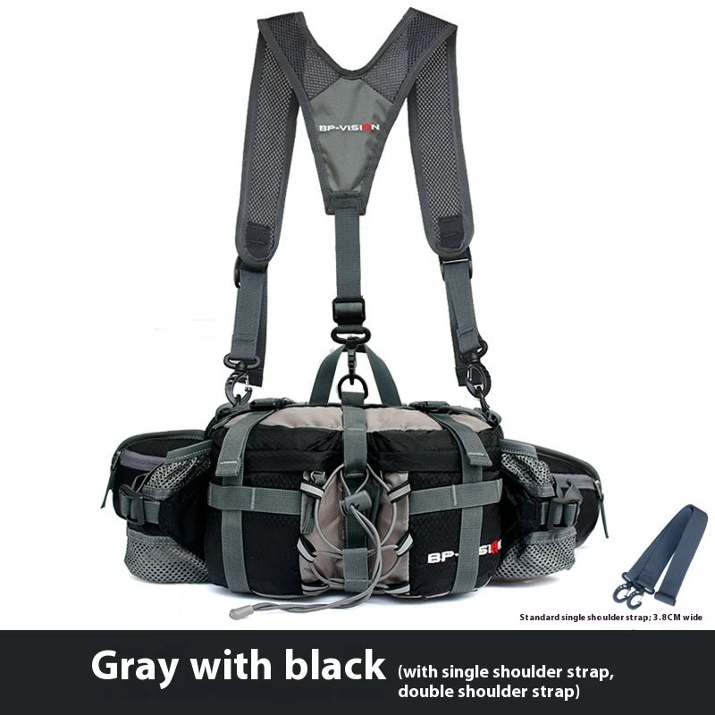 Hiking Waist Bag Outdoor Cycling Waterproof Backpack Reflective Strip Sports Fanny Pack Camping Nylon Hunting Accessor