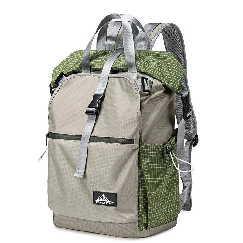 35L Outdoor Mountaineering Backpack Waterproof UHMWPE Cut-Resistant And Water-Repellent Fabric Rolled-Up Shoulder Backpack