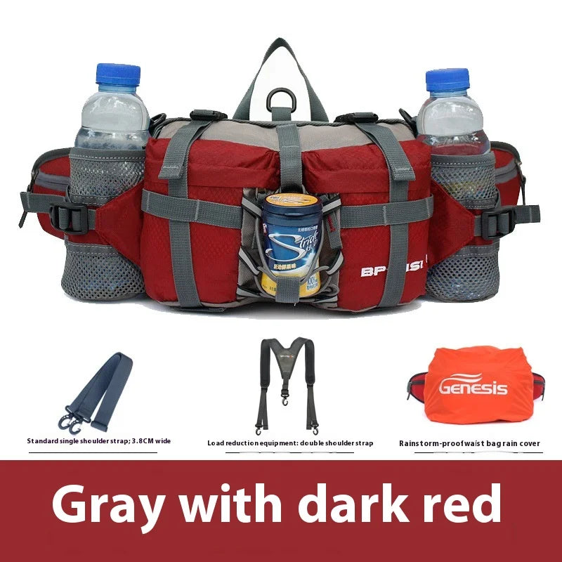 Hiking Waist Bag Outdoor Cycling Waterproof Backpack Reflective Strip Sports Fanny Pack Camping Nylon Hunting Accessor