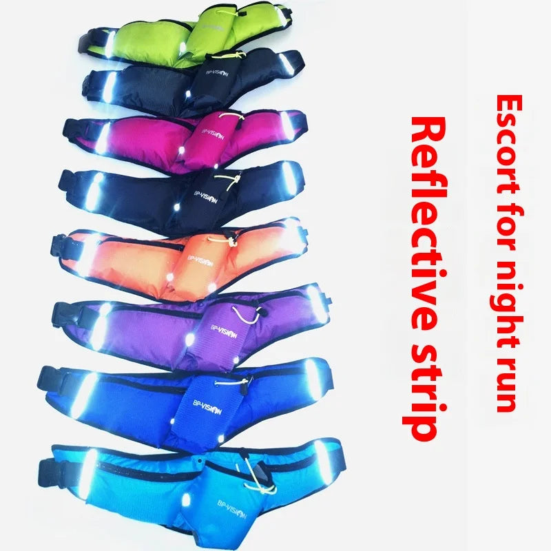 Unisex Sports Water Bottle Hip Waist Pack Waterproof Running Climbing Money Waist Bag Mobile Phone Bag Motorcycle Fanny Pack