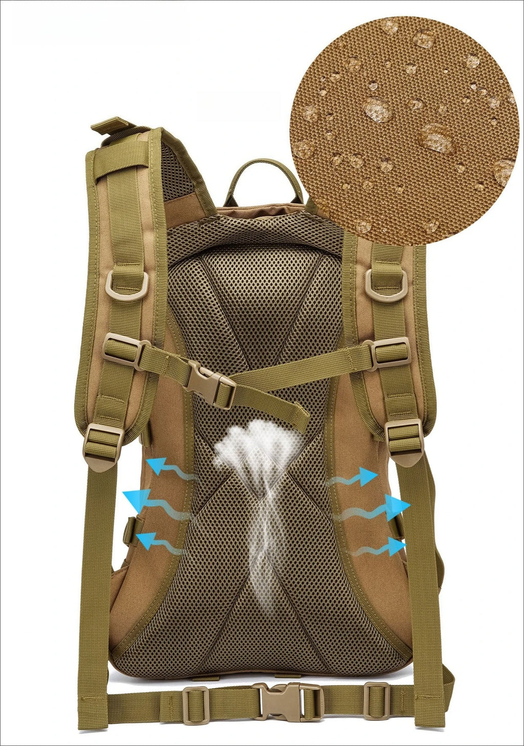 Tactical Backpack 25L Riding Backpack Waterproof High Quality Hiking Hunting Style Bag Small Rucksack