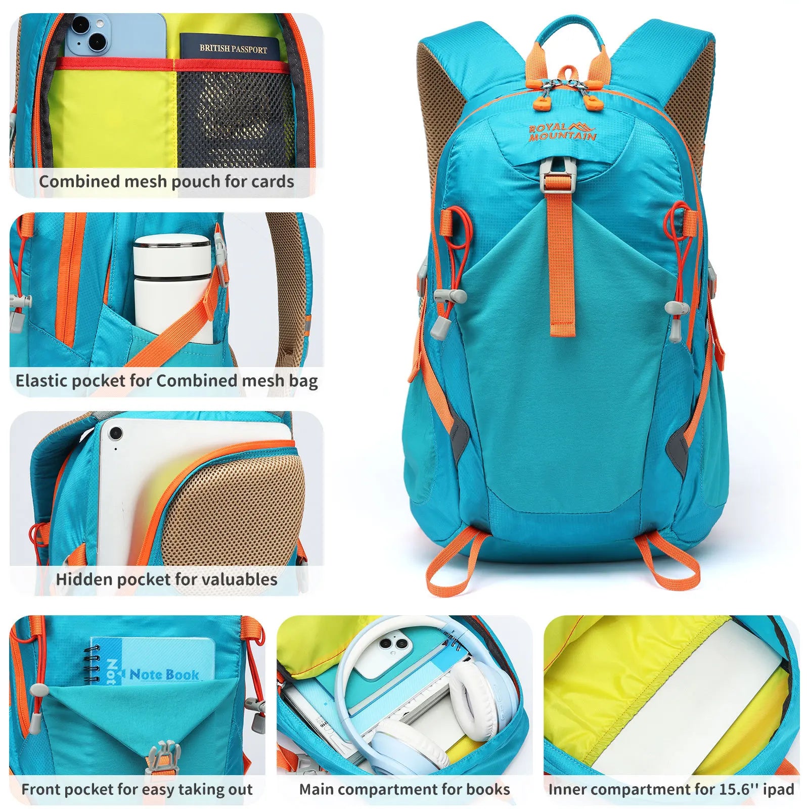 20L Outdoor Hiking Camping Backpack Bag Men Outdoor Waterproof Light Climbing Bag Woman Cycling Backpack With Waterproof Cover